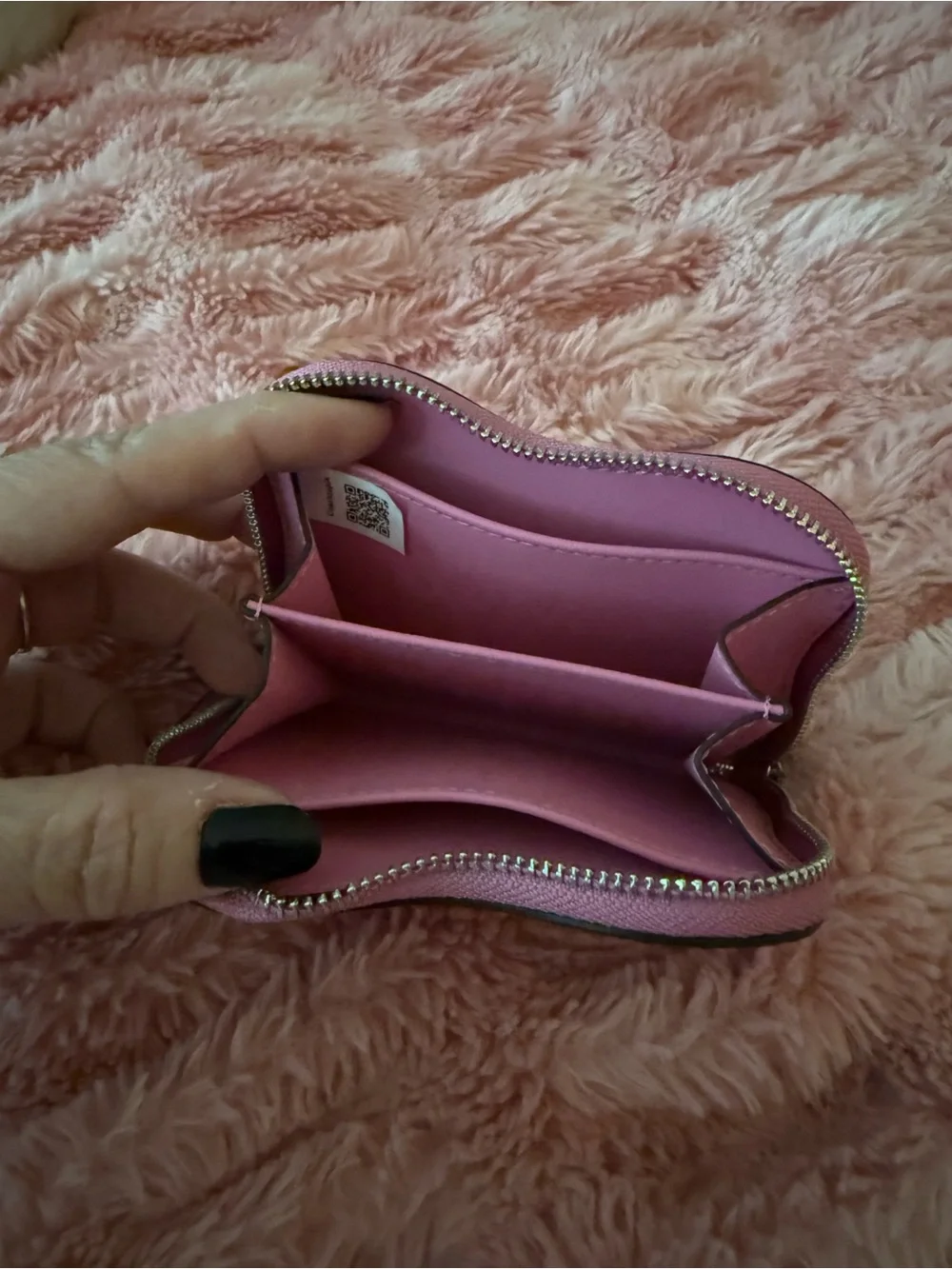 Coach wavy zip around wallet